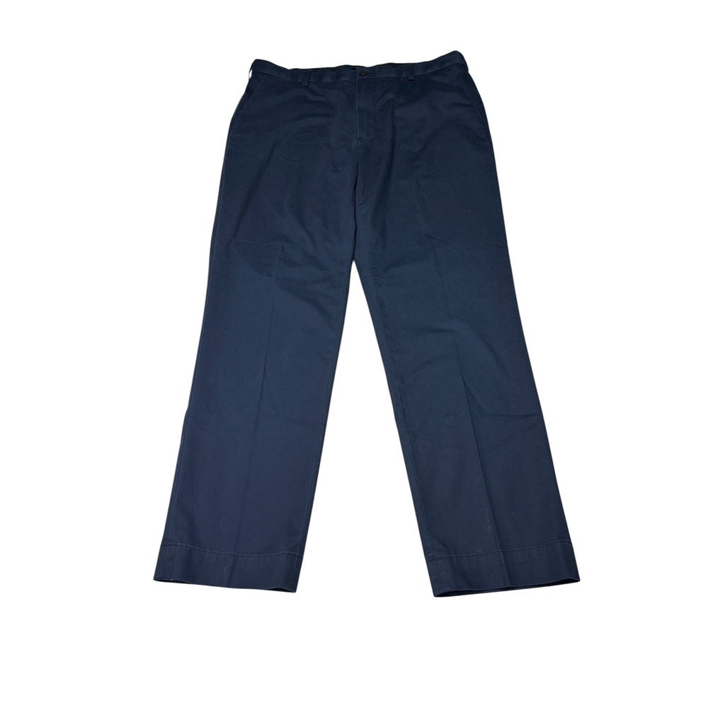 Brooks Brothers Advantage Chino Stretch Clark Fit Navy Blue Pants Mens 38x32